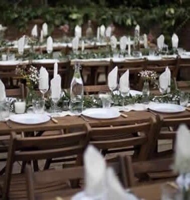 Table and chairs for hire tables dresses for a wedding